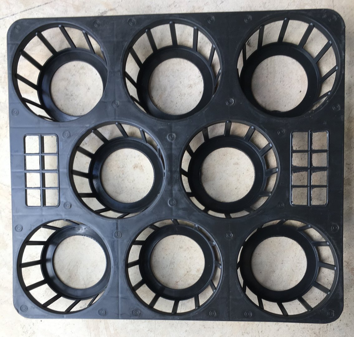 Tray - 125mm Pot - 8 Hole